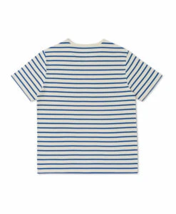 Marinière Homme Manches Courtes Fond Grège Rayé Bleu -Terre De Marins prod 7100 mariniere mc fd grege raye bleu vif ecohok 666x812 fc7ea0111e0b