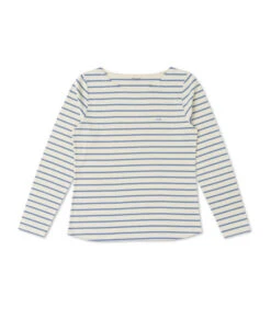 MARINIERE ML FOND GREGE RAYE BLEU ECOFEL