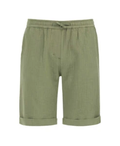 Bermuda Gaze De Coton Vert Olive Homme 9 Bermuda Gaze De Coton Vert Olive Homme -Terre De Marins prod 7157 bermuda vert olive lexon 666x812 fc7ea0111e0b