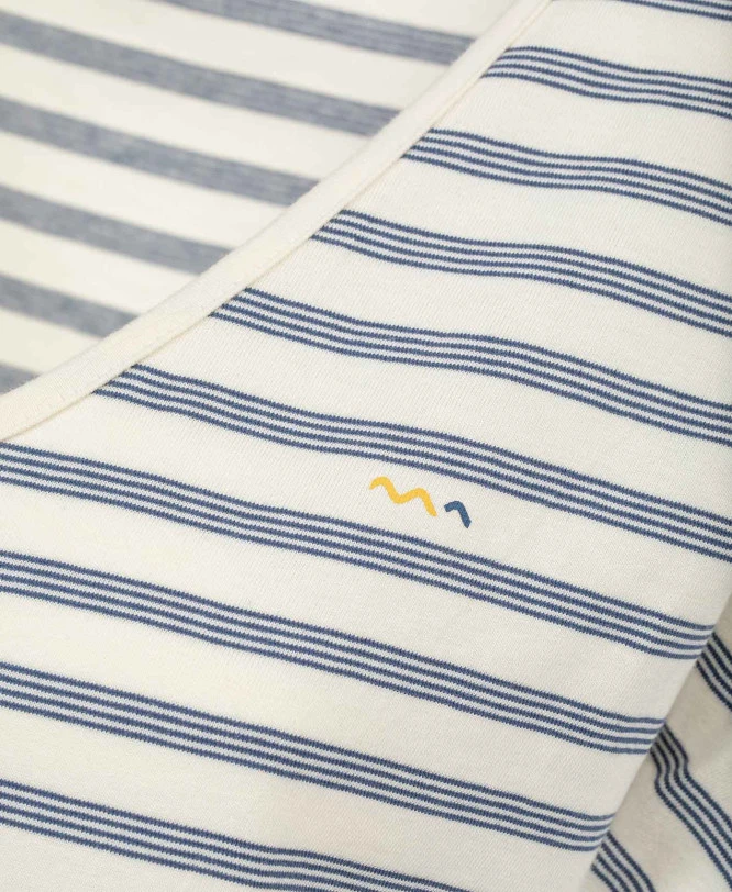 Chemise De Nuit Rayée Femme Manches Courtes 5 Chemise De Nuit Rayée Femme Manches Courtes – Image 3