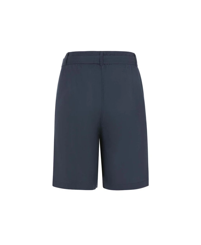 Bermuda Long Bleu Marine En Viscose Femme 4 Bermuda Long Bleu Marine En Viscose Femme – Image 2