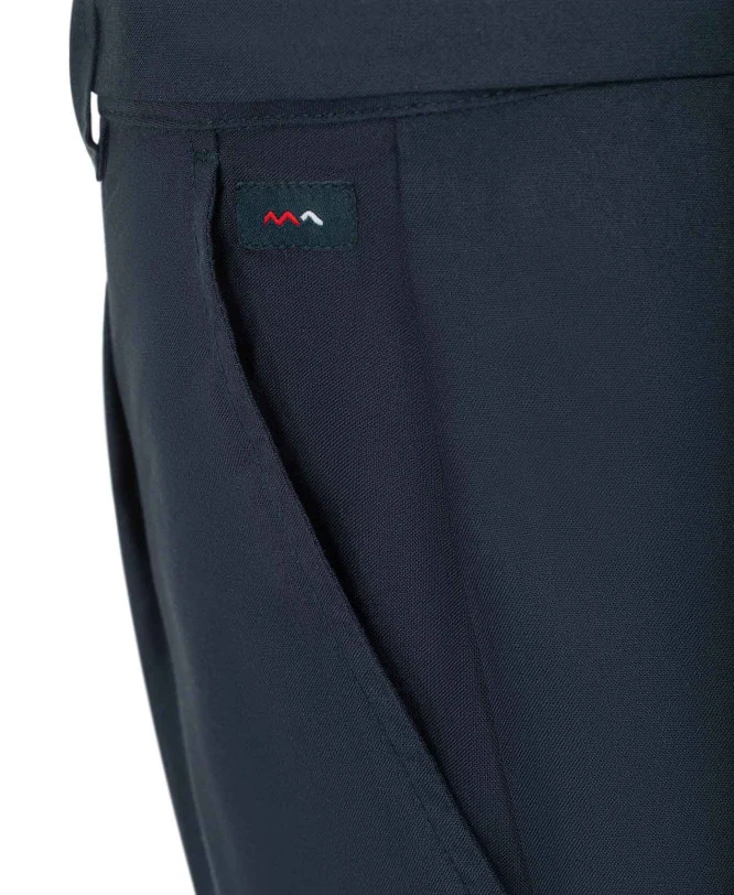 Bermuda Long Bleu Marine En Viscose Femme 5 Bermuda Long Bleu Marine En Viscose Femme – Image 3