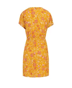 Robe Fleurie Jaune Femme -Terre De Marins prod 7266 robe mc imprime jaune paro 666x812 fc7ea0111e0b