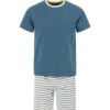 Ensemble Pyjama Bleu Homme T-shirt + Short -Terre De Marins prod 7381 pyjama bleu orage nimoi 666x812 fc7ea0111e0b