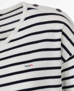Pull Marinière Femme -Terre De Marins prod 7553 pull raye blanc bleu hicha 666x812 fc7ea0111e0b