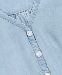 Robe Courte Jean Lyocell Femme -Terre De Marins prod 7650 robe mc denim clair piran 666x812 fc7ea0111e0b