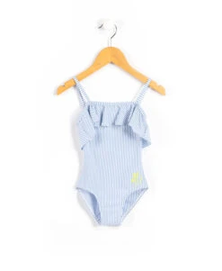 Maillot De Bain Rayé 1 Pièce Fille