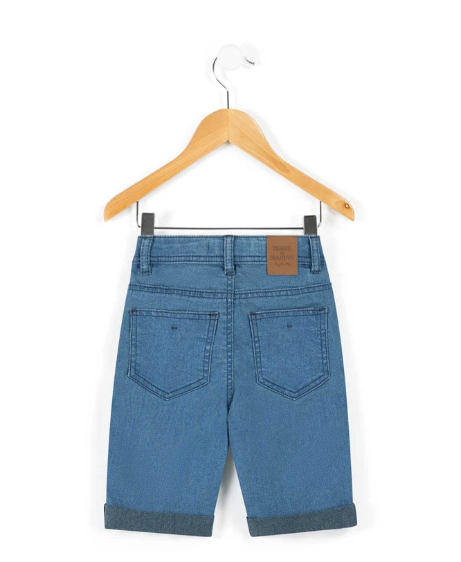 Bermuda Jean Bleu Clair Garçon 5 Bermuda Jean Bleu Clair Garçon – Image 3