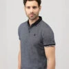 Polo Noir Micro Jacquard Homme 2 Polo Noir Micro Jacquard Homme -Terre De Marins prod 7720 polo mc noir cidaro 666x812 fc7ea0111e0b