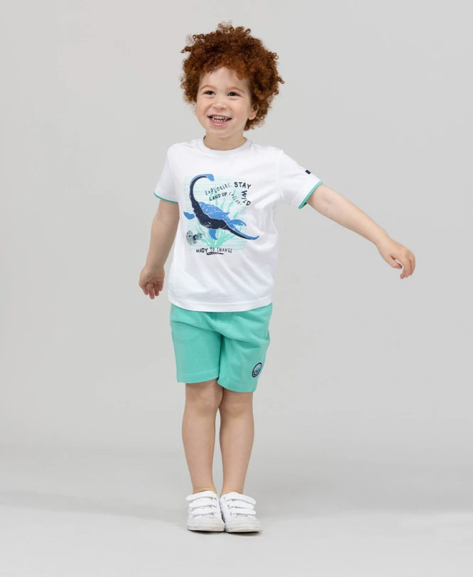 T-shirt Garçon Col Rond Blanc 3 T-shirt Garçon Col Rond Blanc