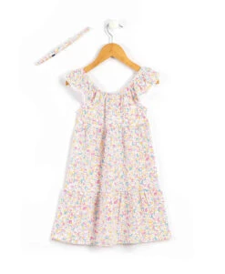 Ensemble Fille Robe Imprimé Coloré + Bandeau -Terre De Marins prod 7877 robe accessoire imprime multico robyne 666x812 fc7ea0111e0b