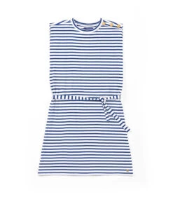 Robe Marinière été Bleu Femme -Terre De Marins prod 7904 robe mc fond grege raye bleu ronron 666x812 fc7ea0111e0b