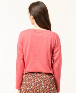 T-shirt Rose Manches Longues Col V Femme 8 T-shirt Rose Manches Longues Col V Femme -Terre De Marins prod 7955 tee shirt ml bois de rose triol 666x812 fc7ea0111e0b