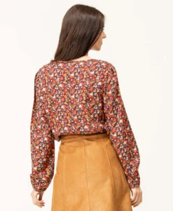 Blouse Imprimé Rose Femme -Terre De Marins prod 7970 blouse ml imprime rose carox 666x812 fc7ea0111e0b