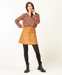 Blouse Imprimé Rose Femme -Terre De Marins prod 7972 blouse ml imprime rose carox 666x812 fc7ea0111e0b