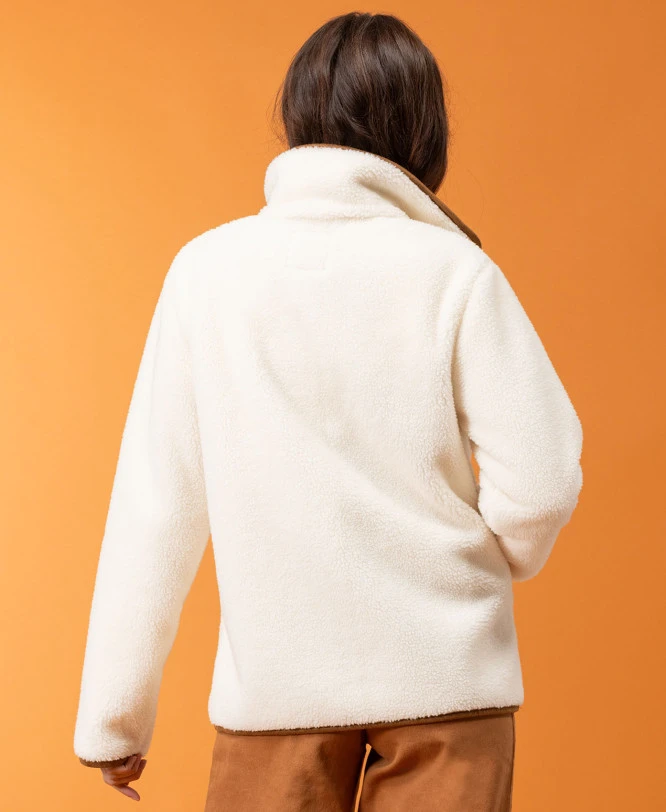 Veste Polaire Grège Femme 4 Veste Polaire Grège Femme – Image 2