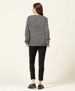 Blouse Imprimé Noir Femme -Terre De Marins prod 7999 blouse ml imprime noir carox 666x812 fc7ea0111e0b