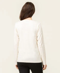 T-shirt Manches Longues Col V Imprimé Doré 8 T-shirt Manches Longues Col V Imprimé Doré -Terre De Marins prod 8016 tee shirt ml grege tigrine 666x812 fc7ea0111e0b