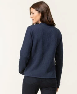 Veste Zippée Bleu Marine Femme 8 Veste Zippée Bleu Marine Femme -Terre De Marins prod 8077 veste ml indigo vinelle 666x812 fc7ea0111e0b