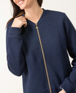 Veste Zippée Bleu Marine Femme 9 Veste Zippée Bleu Marine Femme -Terre De Marins prod 8078 veste ml indigo vinelle 666x812 fc7ea0111e0b