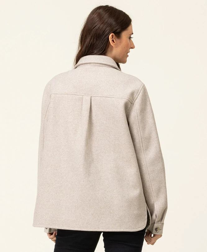 Veste Recyclée Beige Femme 4 Veste Recyclée Beige Femme – Image 2