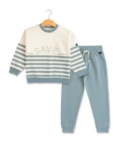 Ensemble Jogging Vert Enfant Pull + Pantalon
