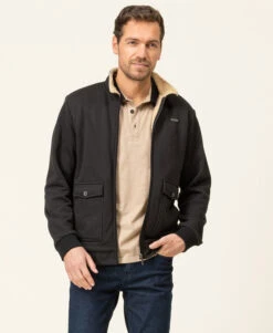Veste Noir En Molleton Homme -Terre De Marins prod 8169 veste ml noir vesma 666x812 fc7ea0111e0b
