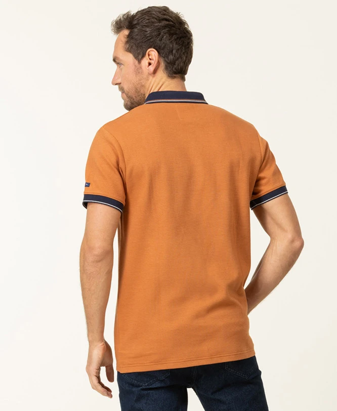 Polo Manches Courtes Rouille Homme 5 Polo Manches Courtes Rouille Homme – Image 3