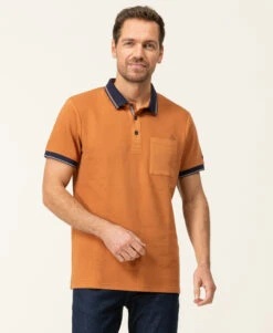 Polo Manches Courtes Rouille Homme