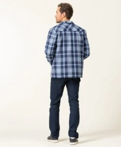 Veste Surchemise à Carreaux Homme -Terre De Marins prod 8239 veste ml carreaux bleu jarrot 666x812 fc7ea0111e0b