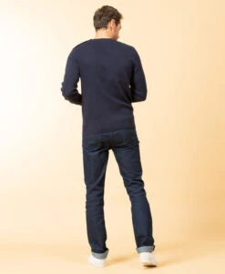 Pull Col Rond Bleu Marine Homme -Terre De Marins prod 8243 pull indigo kafull 666x812 fc7ea0111e0b