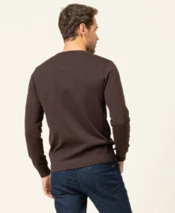 Pull Marron Homme Col V -Terre De Marins prod 8259 pull chocolat kariba 666x812 fc7ea0111e0b
