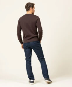 Pull Marron Homme Col V -Terre De Marins prod 8261 pull chocolat kariba 666x812 fc7ea0111e0b