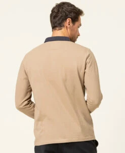 Polo Manches Longues Beige Homme 8 Polo Manches Longues Beige Homme -Terre De Marins prod 8264 polo ml sable orai 666x812 fc7ea0111e0b