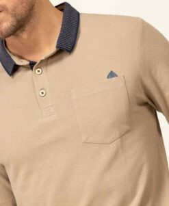 Polo Manches Longues Beige Homme 9 Polo Manches Longues Beige Homme -Terre De Marins prod 8265 polo ml sable orai 666x812 fc7ea0111e0b