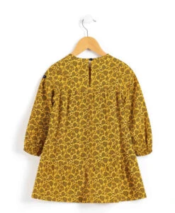 Robe Jaune Fille Manches Longues 8 Robe Jaune Fille Manches Longues -Terre De Marins prod 8302 robe ml imprime jaune ocre raviso 666x812 fc7ea0111e0b