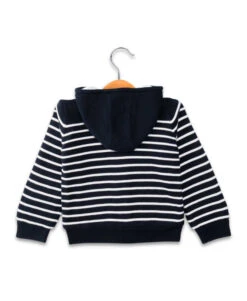 Veste Bleu Marine Rayé Garçon -Terre De Marins prod 8352 veste ml fond indigo raye blanc vraye 666x812 fc7ea0111e0b