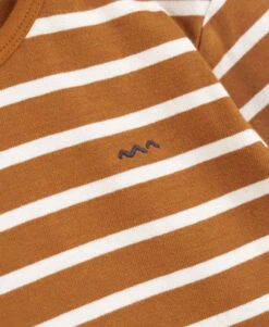 Marinière Garçon éco-conçue Camel /grège 7 Marinière Garçon éco-conçue Camel /grège -Terre De Marins prod 8390 mariniere ml fond camel raye grege ecogal 666x812 fc7ea0111e0b