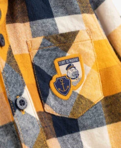 Chemise Jaune à Carreaux Garçon 7 Chemise Jaune à Carreaux Garçon -Terre De Marins prod 8402 chemise chemisier ml carreaux indigo caroga 666x812 fc7ea0111e0b