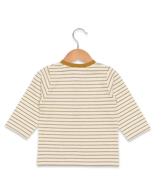 Marinière Bébé Grège/marron 4 Marinière Bébé Grège/marron – Image 2