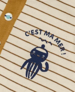 Marinière Bébé Grège/marron 7 Marinière Bébé Grège/marron -Terre De Marins prod 8447 mariniere ml fond grege raye marron timmy 666x812 fc7ea0111e0b