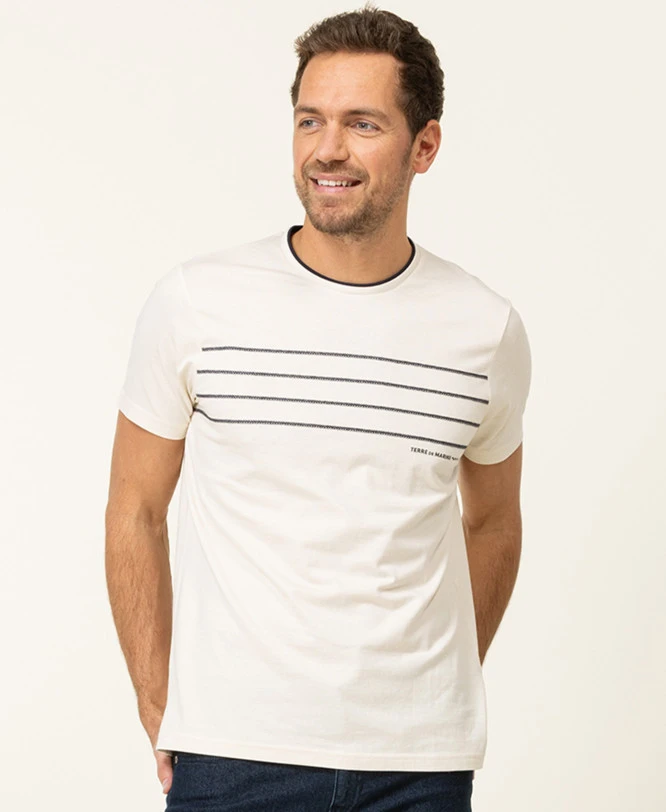 T-shirt Manches Courtes Grège Homme 3 T-shirt Manches Courtes Grège Homme