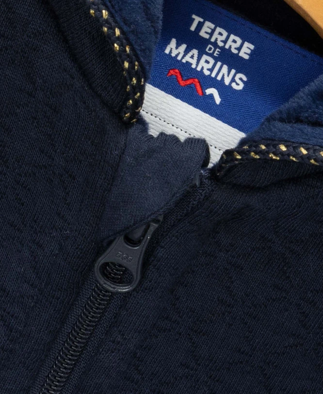Veste à Capuche Bleu Marine Bébé Fille 5 Veste à Capuche Bleu Marine Bébé Fille – Image 3