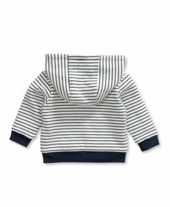Veste Rayé à Capuche Bébé 6 Veste Rayé à Capuche Bébé -Terre De Marins prod 8573 veste ml fond naturel raye indigo volt 666x812 fc7ea0111e0b