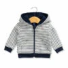 Veste Rayé à Capuche Bébé -Terre De Marins prod 8574 veste ml fond naturel raye indigo volt 666x812 fc7ea0111e0b