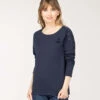 T-shirt Femme Manches Longues Bleu Marine -Terre De Marins prod 8656 tee shirt ml indigo meritage 666x812 fc7ea0111e0b