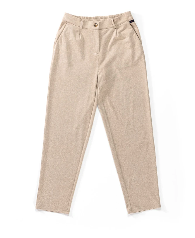 Pantalon élasthanne Grège Femme 6 Pantalon élasthanne Grège Femme – Image 4