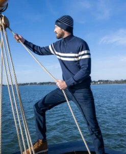 Pull Camioneur Bleu Marine Homme