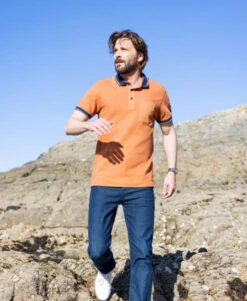 Polo Manches Courtes Rouille Homme 13 Polo Manches Courtes Rouille Homme -Terre De Marins prod 9034 polo mc rouille otoma 666x812 fc7ea0111e0b