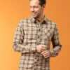 Chemise Marron à Carreaux Homme -Terre De Marins prod 9116 chemise chemisier ml carreaux chocolat caromu 666x812 fc7ea0111e0b